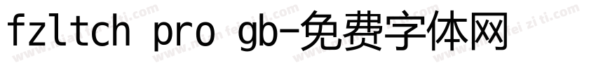 fzltch pro gb字体转换